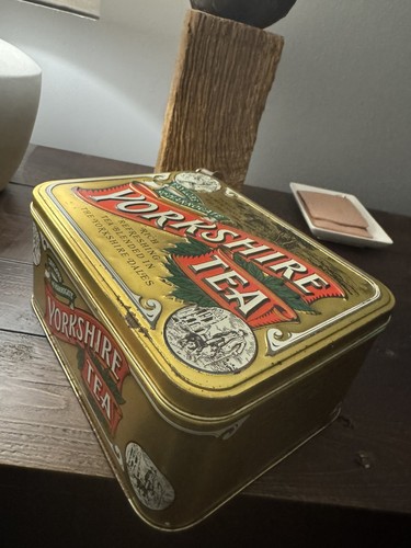 Vintage yorkshire tea tin - vintage,