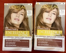 2X LOREAL EXCELLENCE CREME 7U, UNIVERSAL BLONDE.