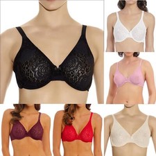 Wacoal Lingerie Halo Lace Moulded Bra Black Nude Ivory Purple 851205