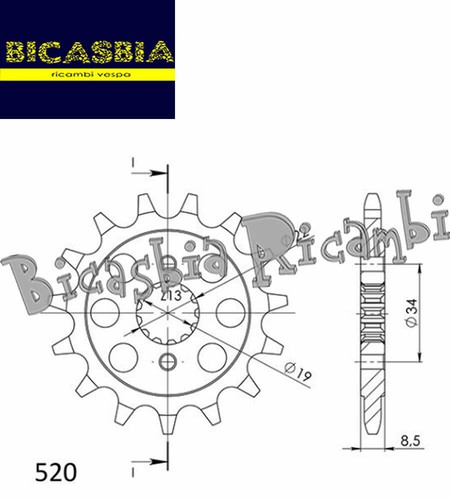13769 sprocket 15 d - 13769,