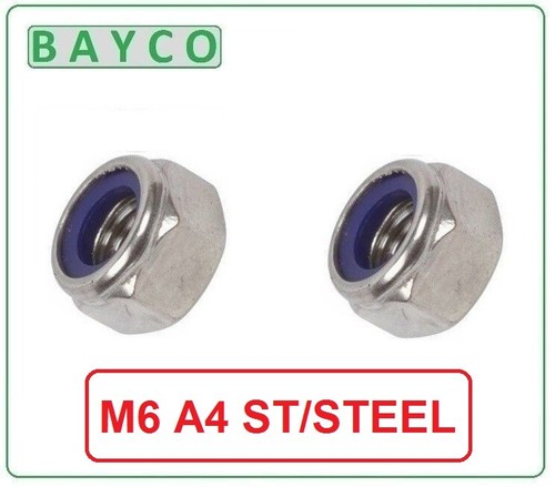 6mm nyloc nut - m6, /