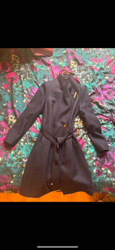 Ted baker navy blue coat - ted,