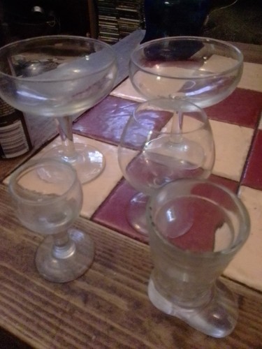 Selection vintage glasses - of,