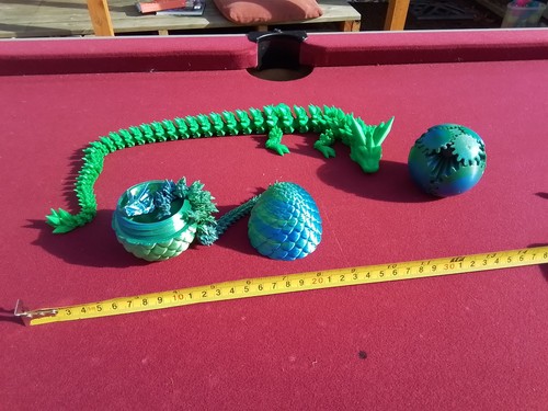 Printed dragons and fidget - dragons,