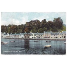 ISLE OF MULL Tobermory West, Old Postcard FO&S Postmark Aros 1907