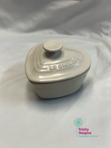Creuset heart cocotte cream - le,