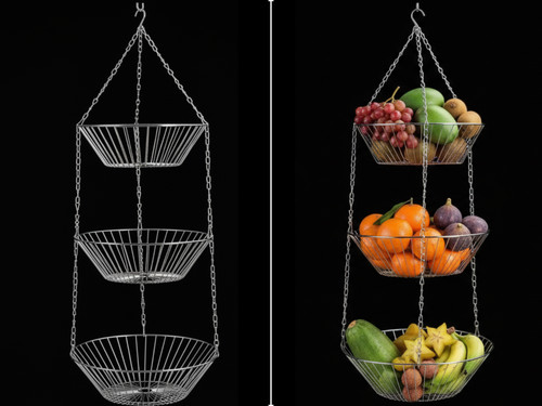 Tier basket wire hanging - basket,