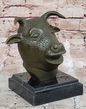 Bronze Bull or Ox Head Statue