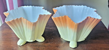 Worcester Royal China-Grainger & Co  G204 Pair Porcelain Fluted Bowls-1902-264