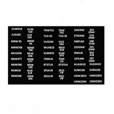 MODEL BUS WATERSLIDE TRANSFERS