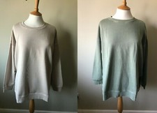  Hush Mia Oversized Sweat Top Sweatshirt  XS-XL Khaki or Mushroom Organic cotton