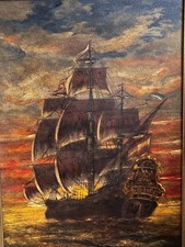Signed Hackett Oil  Painting