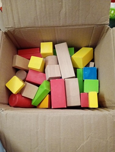 Toys old wooden blocks - wooden,