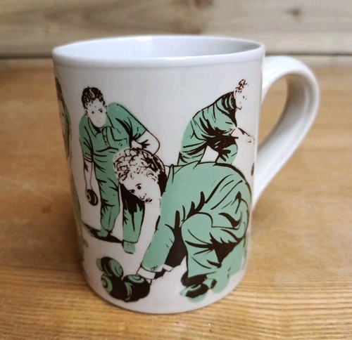 Crown green bowls - green, mug