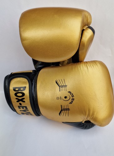 Gold boxing gloves sparring - gold,