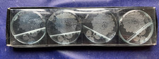 Star by Julien Macdonald - Set of 4 Glass Place Name Holders - Boxed- New