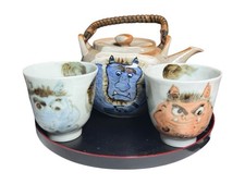 Handmade Pottery Teapot & Cups