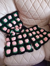 Hand knitted cushion covers x3