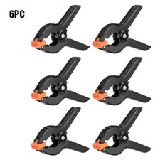 6 PACK 3'' SPRING CLAMPS QUALITY HEAVY DUTY NYLON PLASTIC QUICK GRIP CLIPS