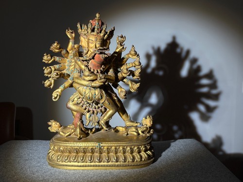 Tibetan gilt bronze - tibetan,