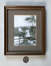 Framed Print Frank Meadow Sutcliffe  - Catching Newts' (1981 Print) H225 W185 mm