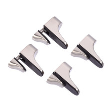 4 Pcs Zinc Alloy Glass Clip Adjustable Shelf Brackets Shower Clips Support