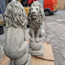 Large Pair Of Stone Lion on