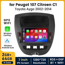 2+64G For Peugeot 107 Radio