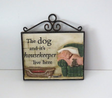 The dog and its housekeeper - and,