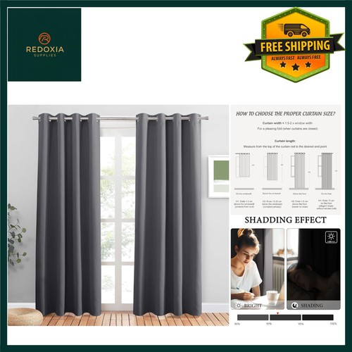 Elegant grey blackout eyelet - blackout,