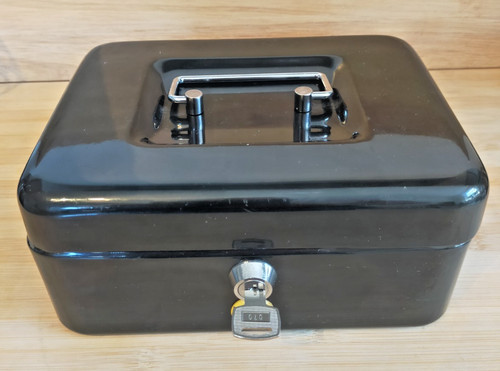 Metal cash box money bank - metal,