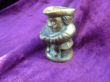 Small vintage brass toby jug (80)