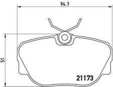 New Brake Pad Set, disc brake