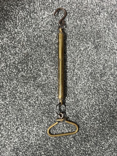 Vintage brass salter spring - salter,