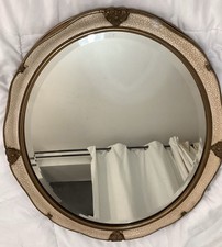 Antique Oval Wall Mirror Gold