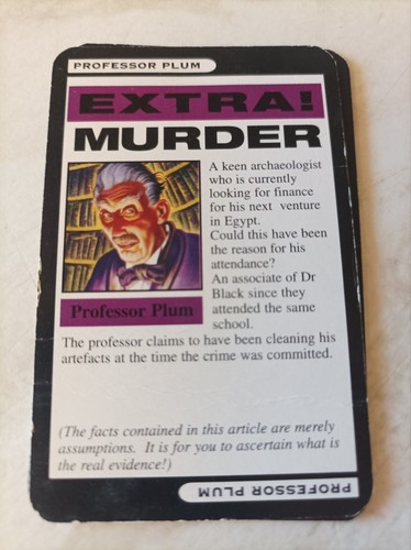 Cluedo 1996 spare game parts - ,