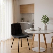 Stylish Black Velvet Dining