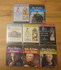 8 x Ellis Peters Brother Cadfael Audio Books Cassettes
