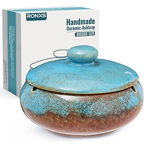 Ashtray with lid - smell, proof