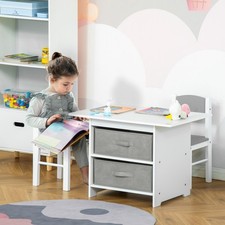 3 Pcs Kids Table & Chairs Set