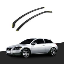 Volvo C30 2006-2013 3 Door Hatchback Wind Deflectors 2pc Tinted