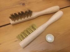 Suede Brush - 2 Pack - Clothing/Shoe Care - Brass Bristle-Free Post