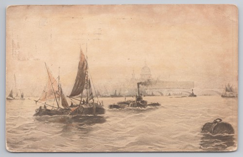 River thames sailing barge - river,