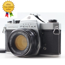 【NEAR MINT】 Pentax Spotmatic SP Film Camera Super Takumar 55mm F/1.8 From JAPAN