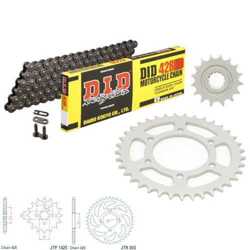 Gsxr125 chain and sprocket kit - gsxr125,