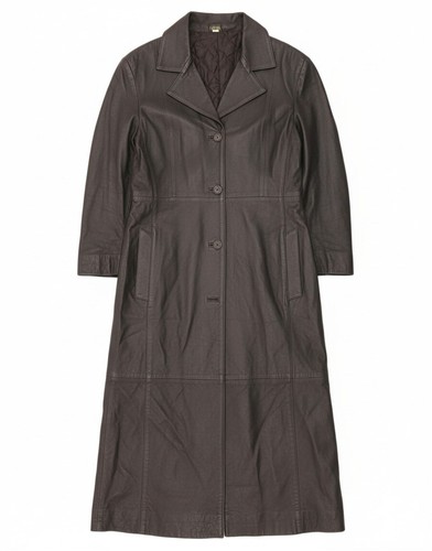 Vintage womens leather coat - leather, uk