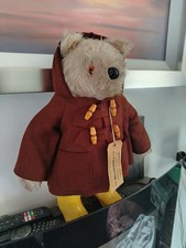 Rare Find Early 1972 Gabrielle Shirley C Design Paddington Bear Yellow Boots