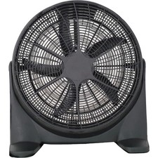 20" Velocity Floor Box Fan 3 Speed Industrial Cooling Fan Black Tilt Adjustable