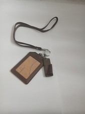 1x Leather Oyster Card,Bus Pass,Student ID Card,Access Card Holder Lanyard Strap