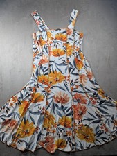 Roman White Dress With Orange
